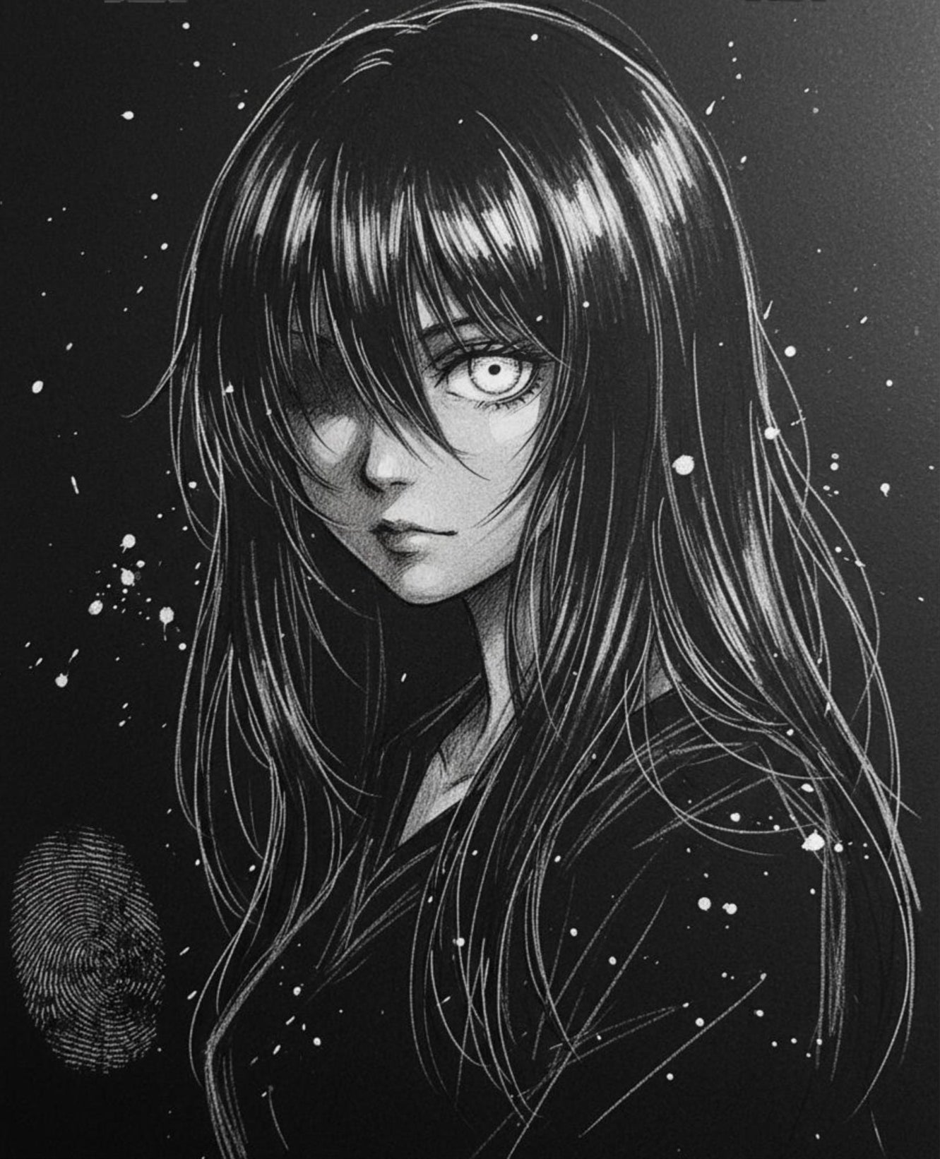 Eye of Abyss Matte Vertical Portrait Poster