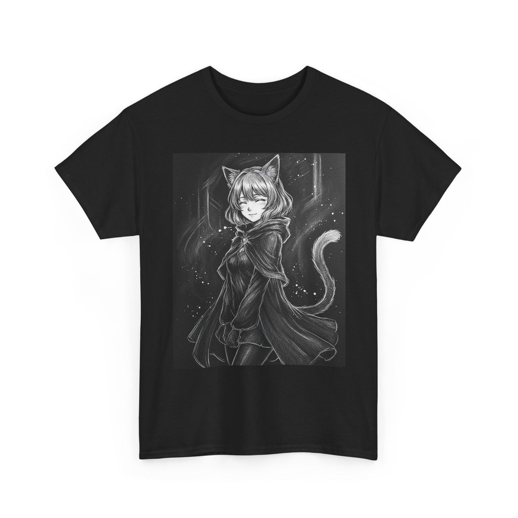 Dungeons and Dragons? Dungeons and Catgirls | Minimal Typography T-Shirt