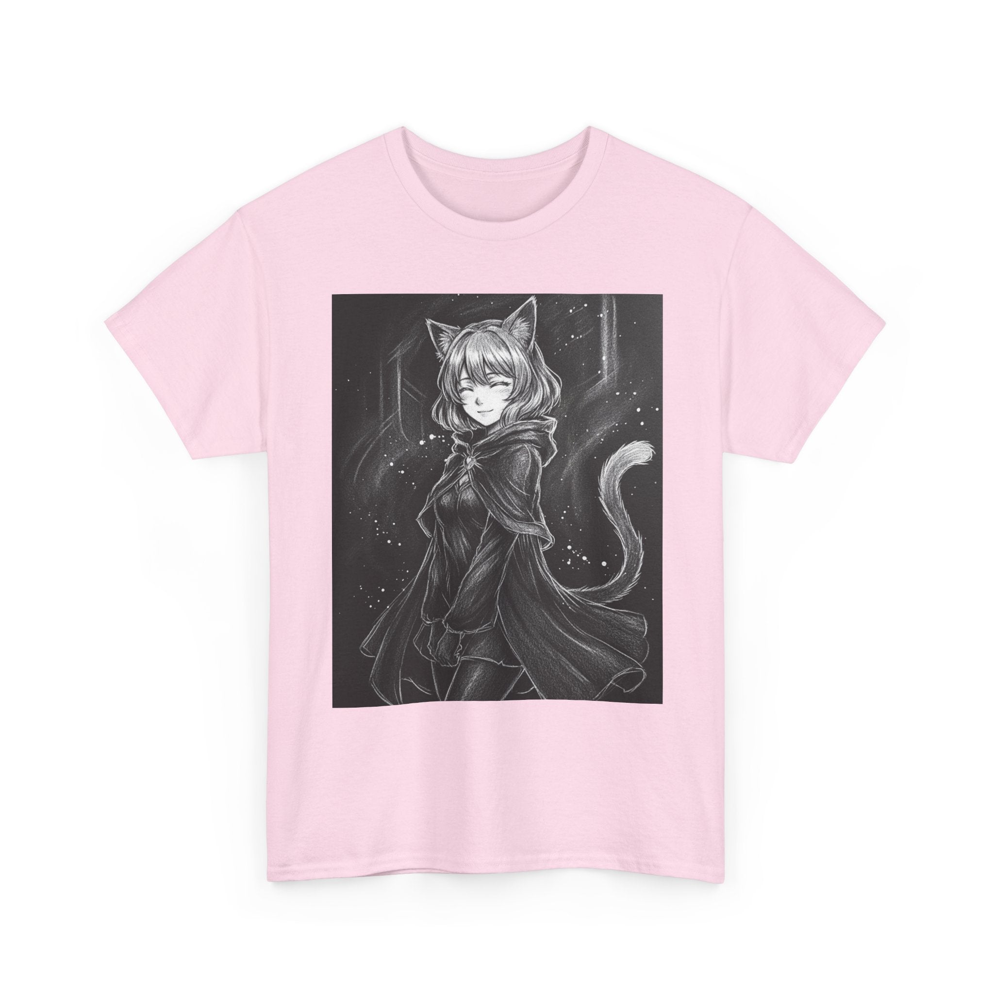 Dungeons and Dragons? Dungeons and Catgirls | Minimal Typography T-Shirt