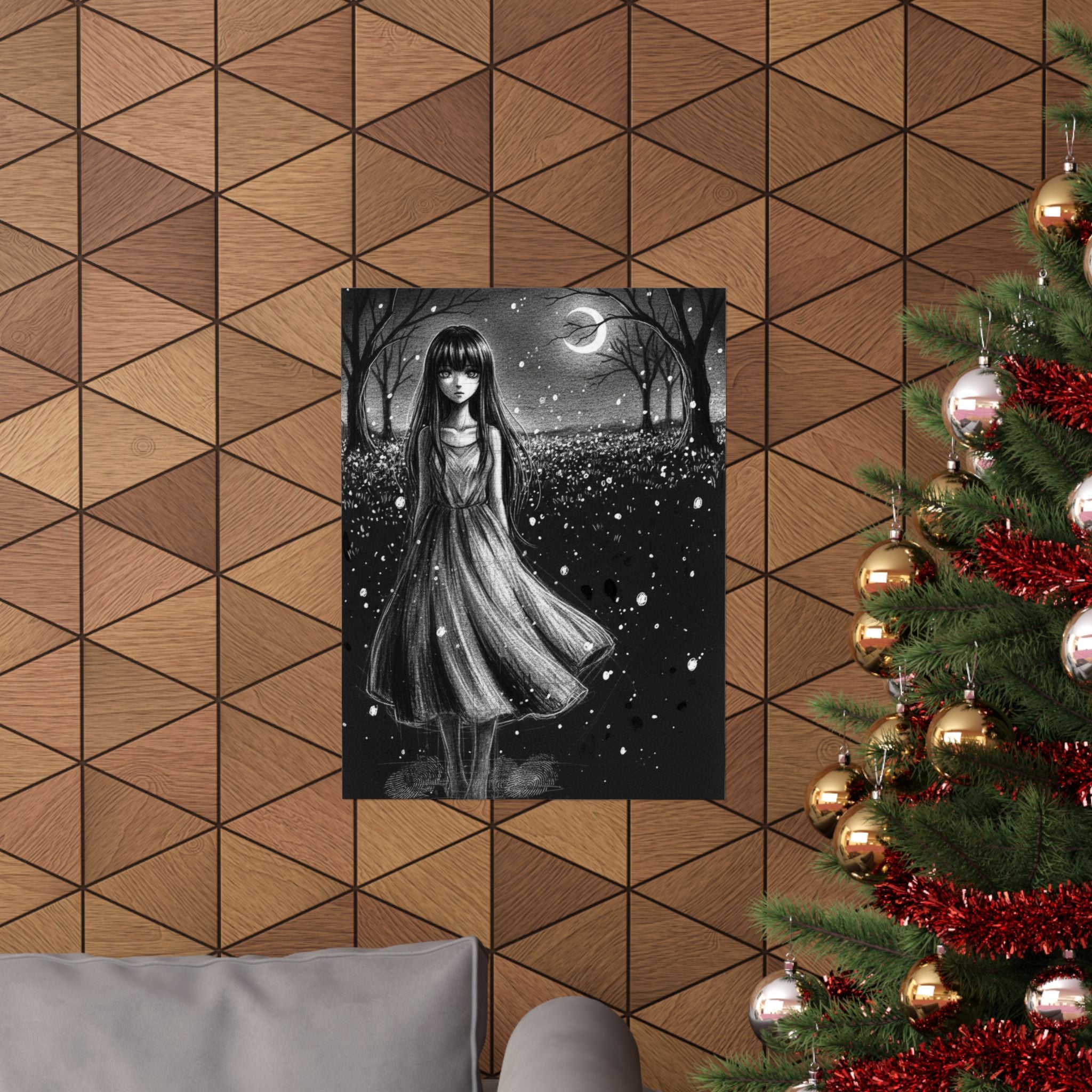 Pale Luna Matte Vertical Portrait Poster