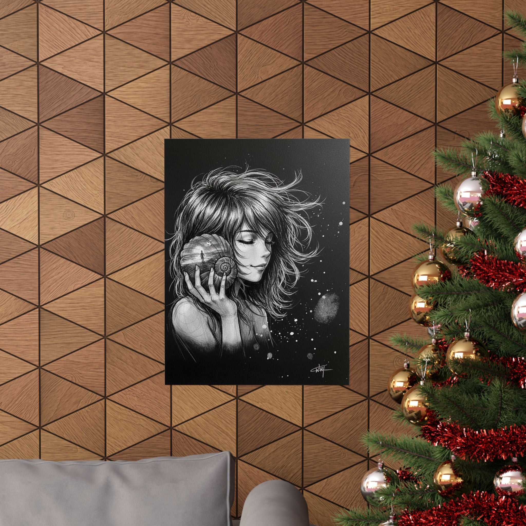 Echoes From Beyond the Sea Matte Vertical Portrait Poster