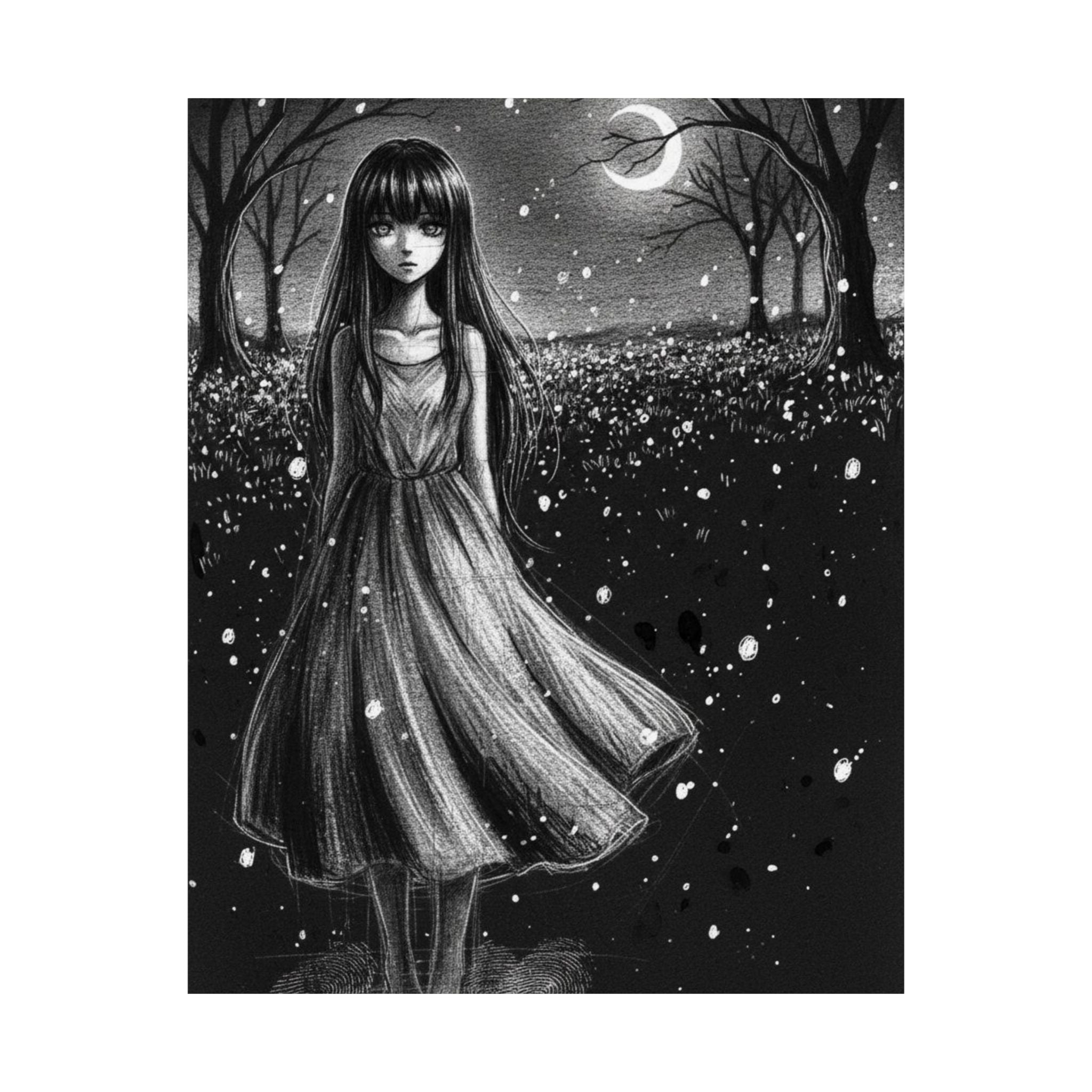Pale Luna Matte Vertical Portrait Poster