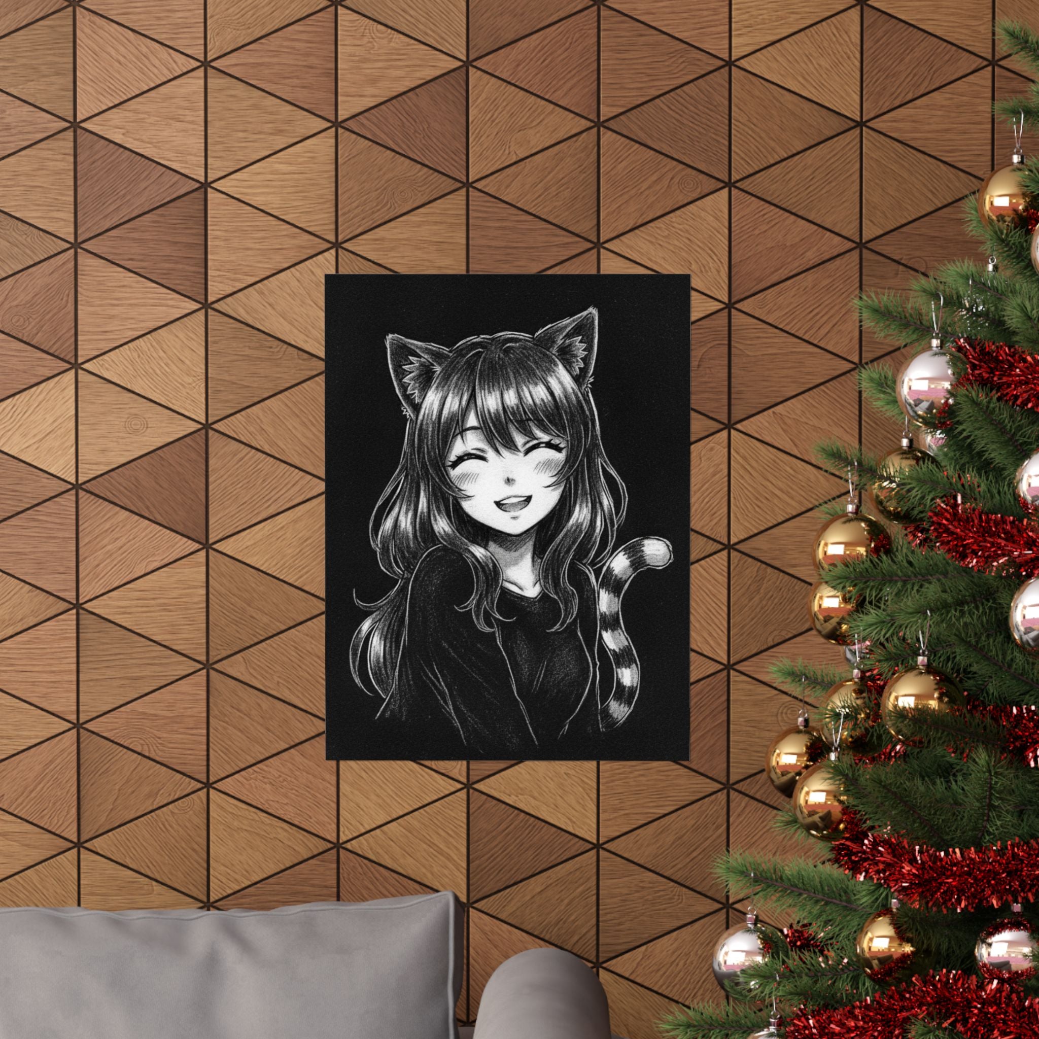 A Source of Happiness Matte Vertical Portrait Poster