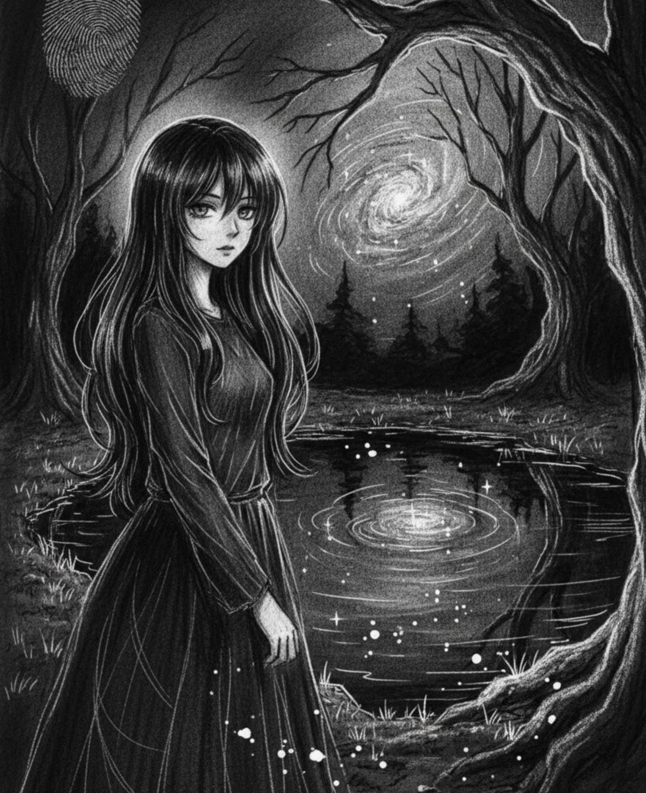 Astria Matte Vertical Portrait Poster