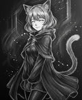 Dungeons and Dragons? Dungeons and Catgirls Matte Vertical Portrait Poster