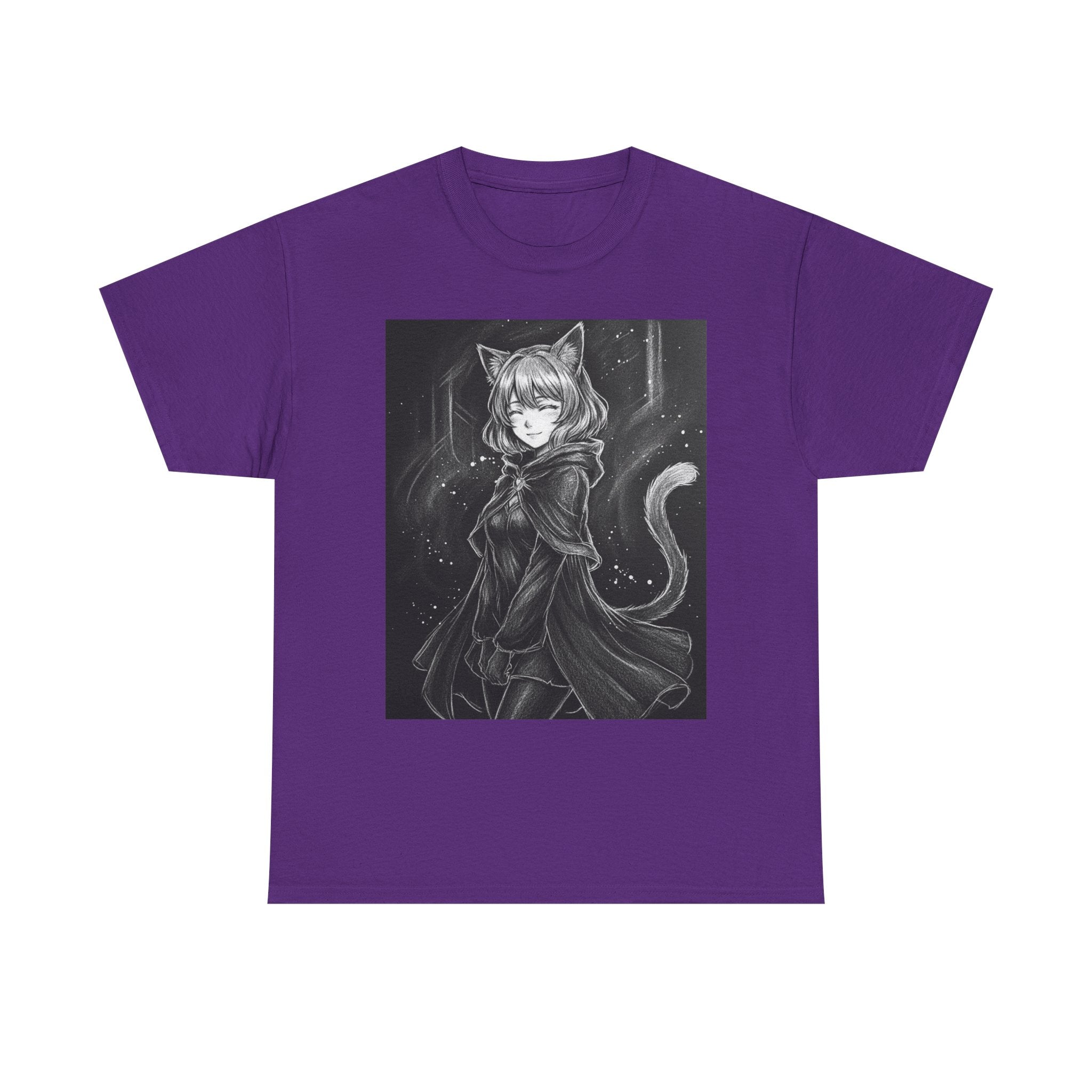 Dungeons and Dragons? Dungeons and Catgirls | Minimal Typography T-Shirt