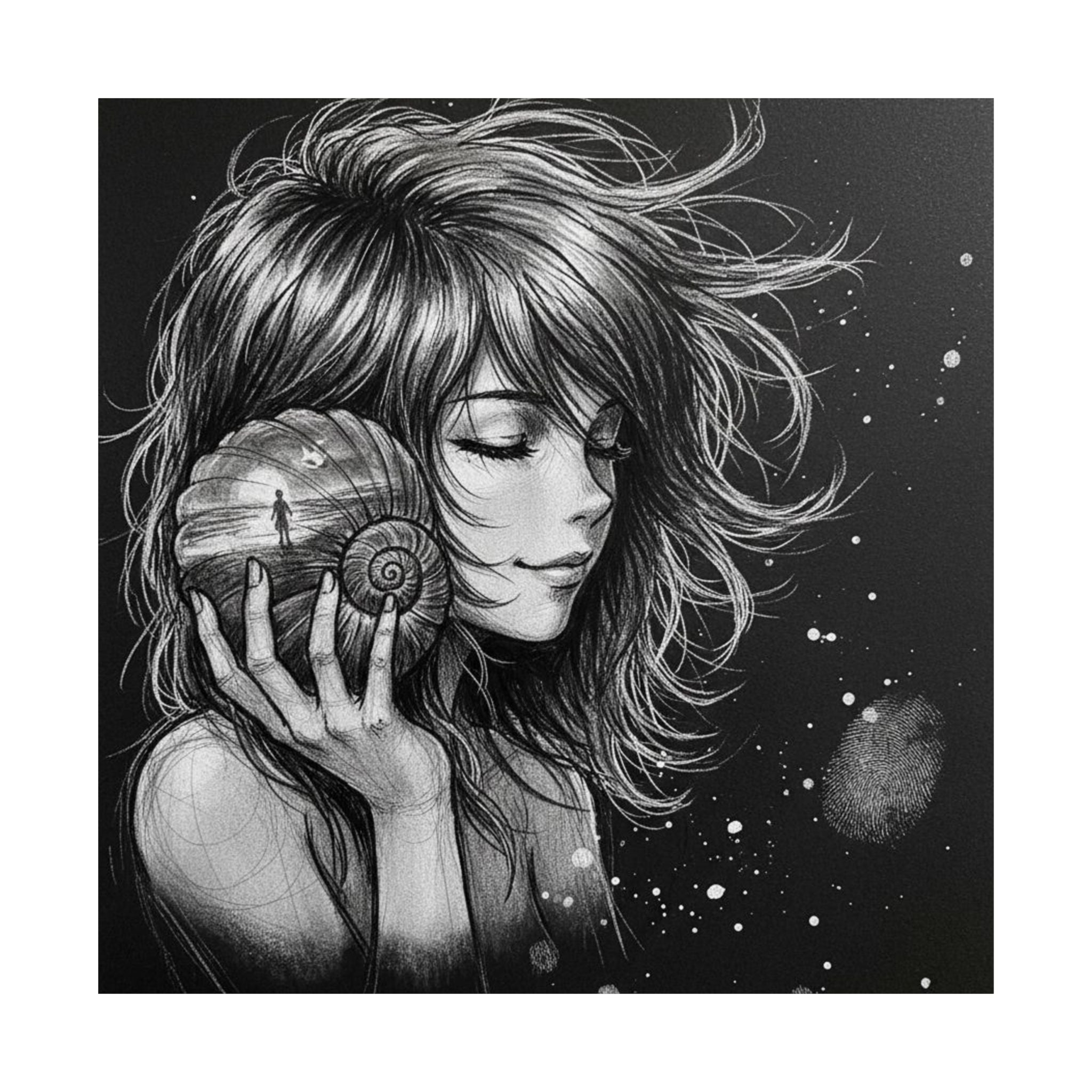 Echoes From Beyond the Sea Matte Vertical Portrait Poster